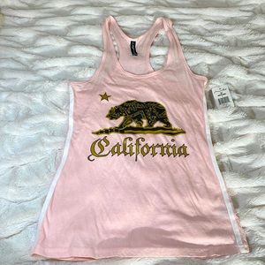 Miami Style California racer back tank top